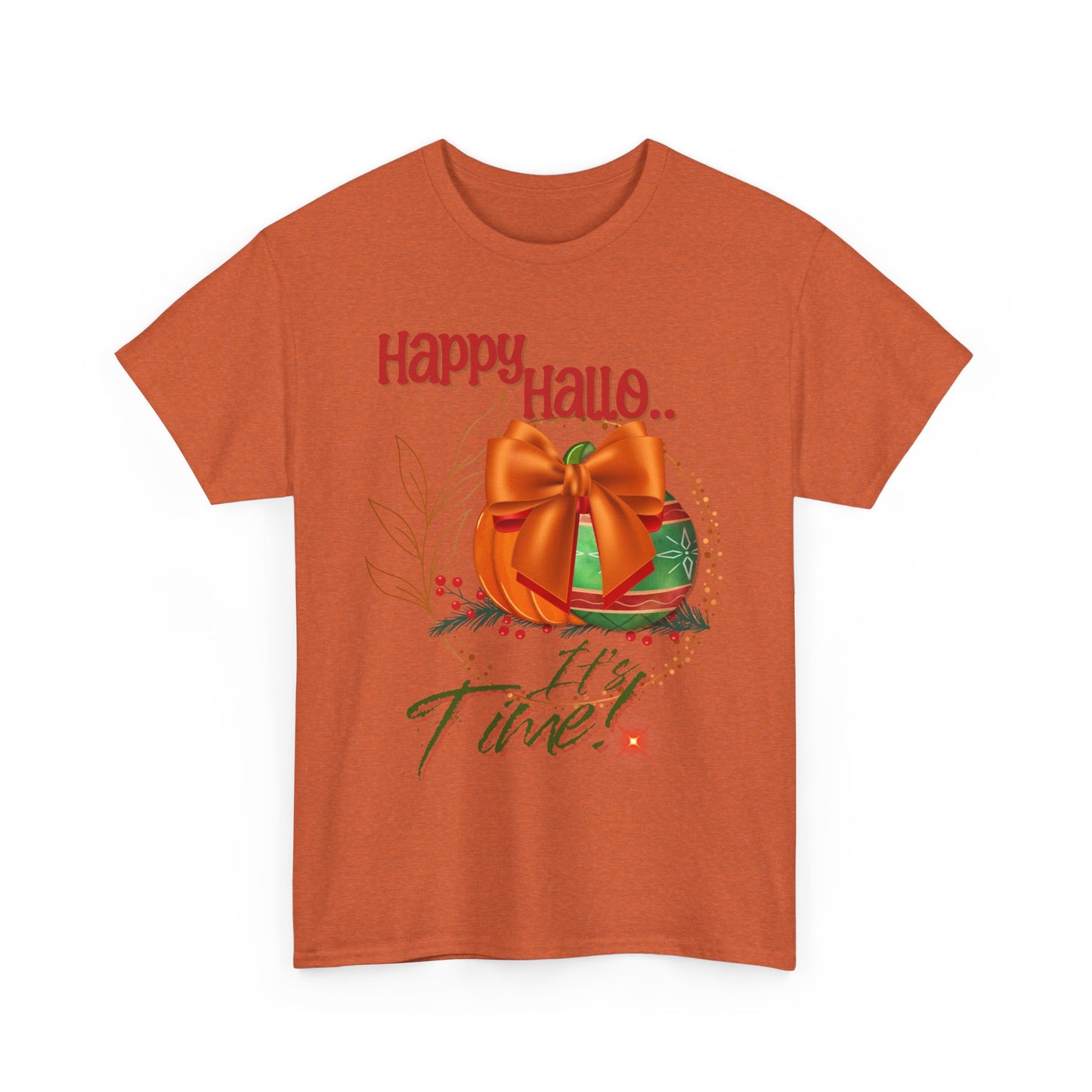 Happy Halloween Unisex Heavy Cotton Tee, Spooky Shirt, Fall Apparel, Halloween Celebration Tee, Holiday Gift, Cozy Casual Wear