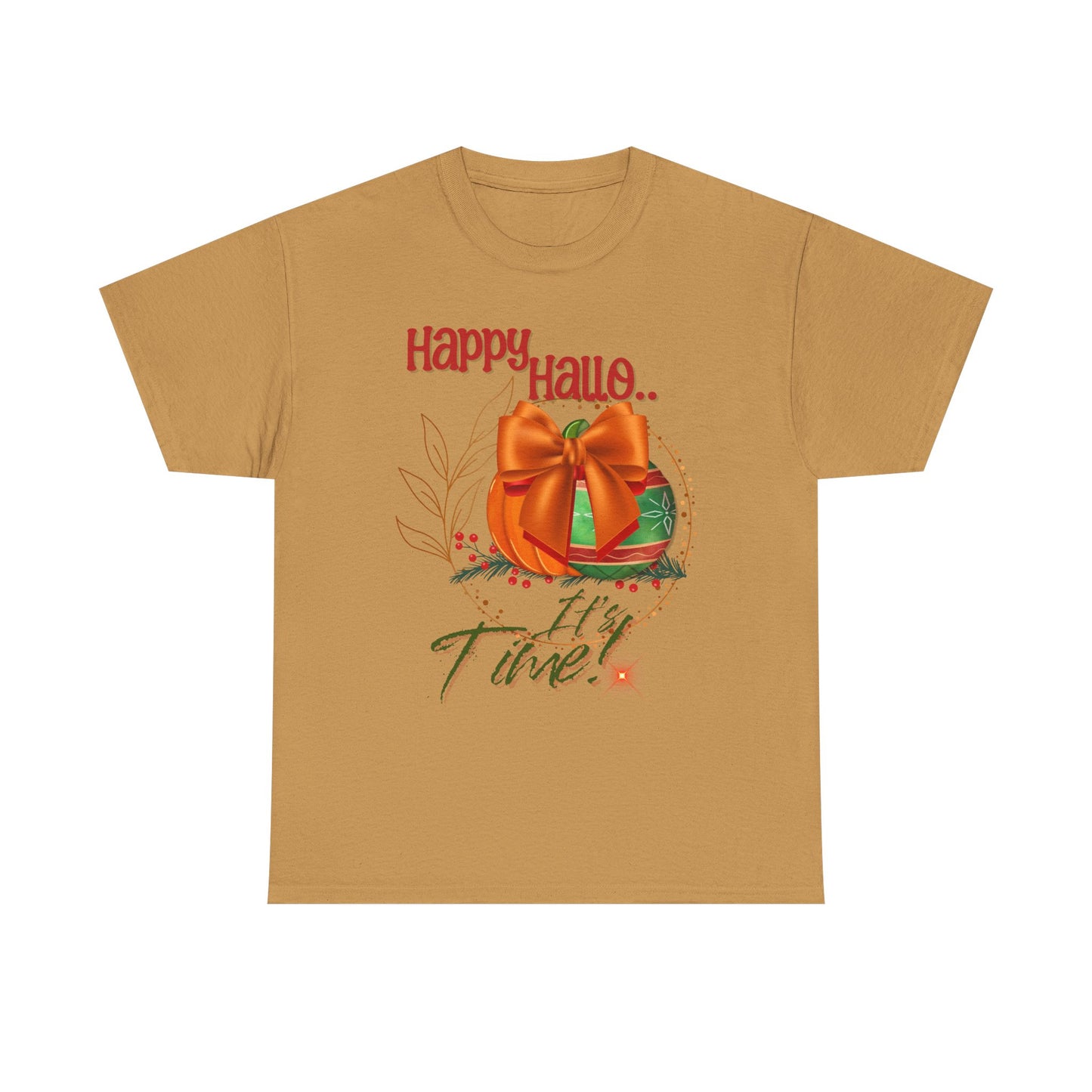 Happy Halloween Unisex Heavy Cotton Tee, Spooky Shirt, Fall Apparel, Halloween Celebration Tee, Holiday Gift, Cozy Casual Wear