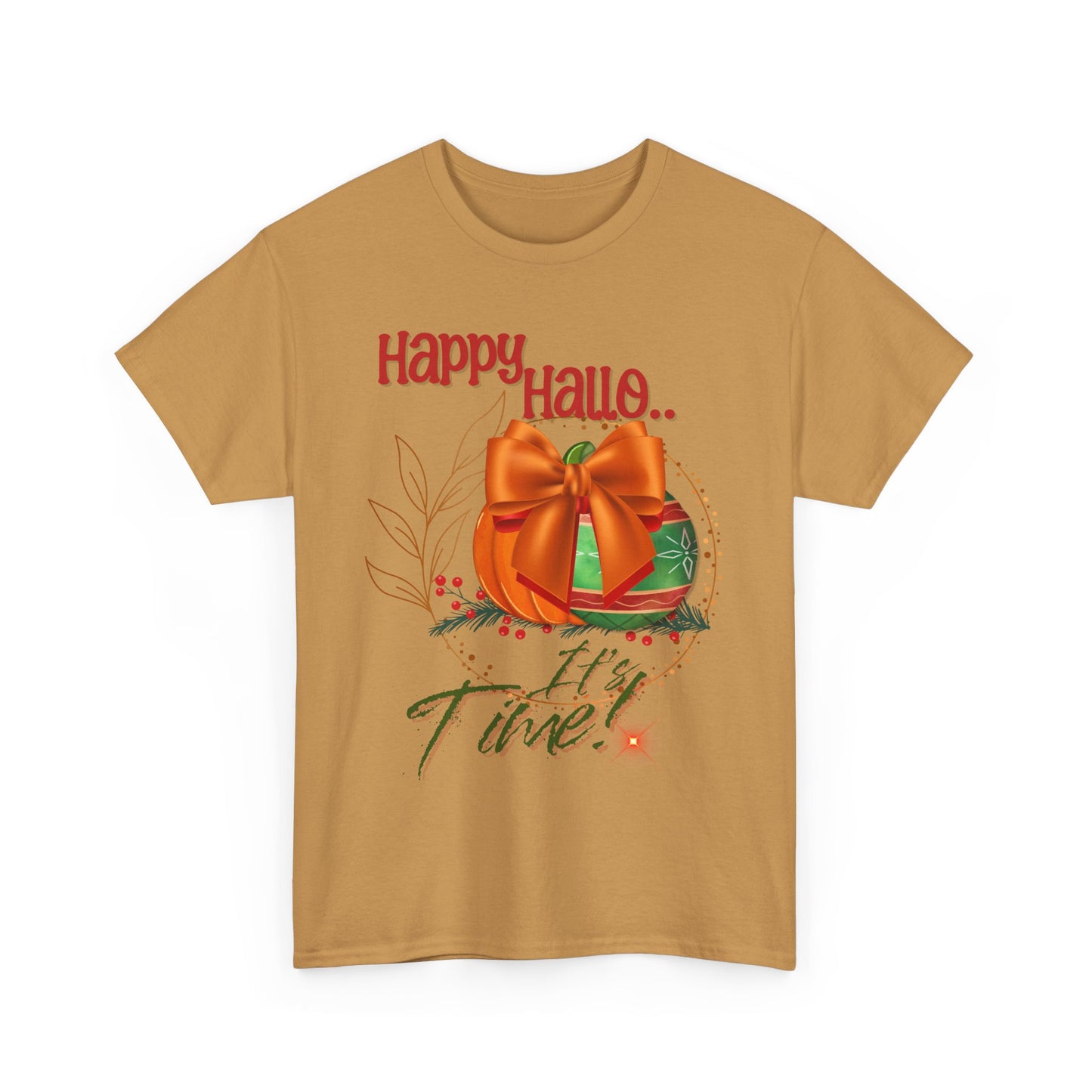 Happy Halloween Unisex Heavy Cotton Tee, Spooky Shirt, Fall Apparel, Halloween Celebration Tee, Holiday Gift, Cozy Casual Wear