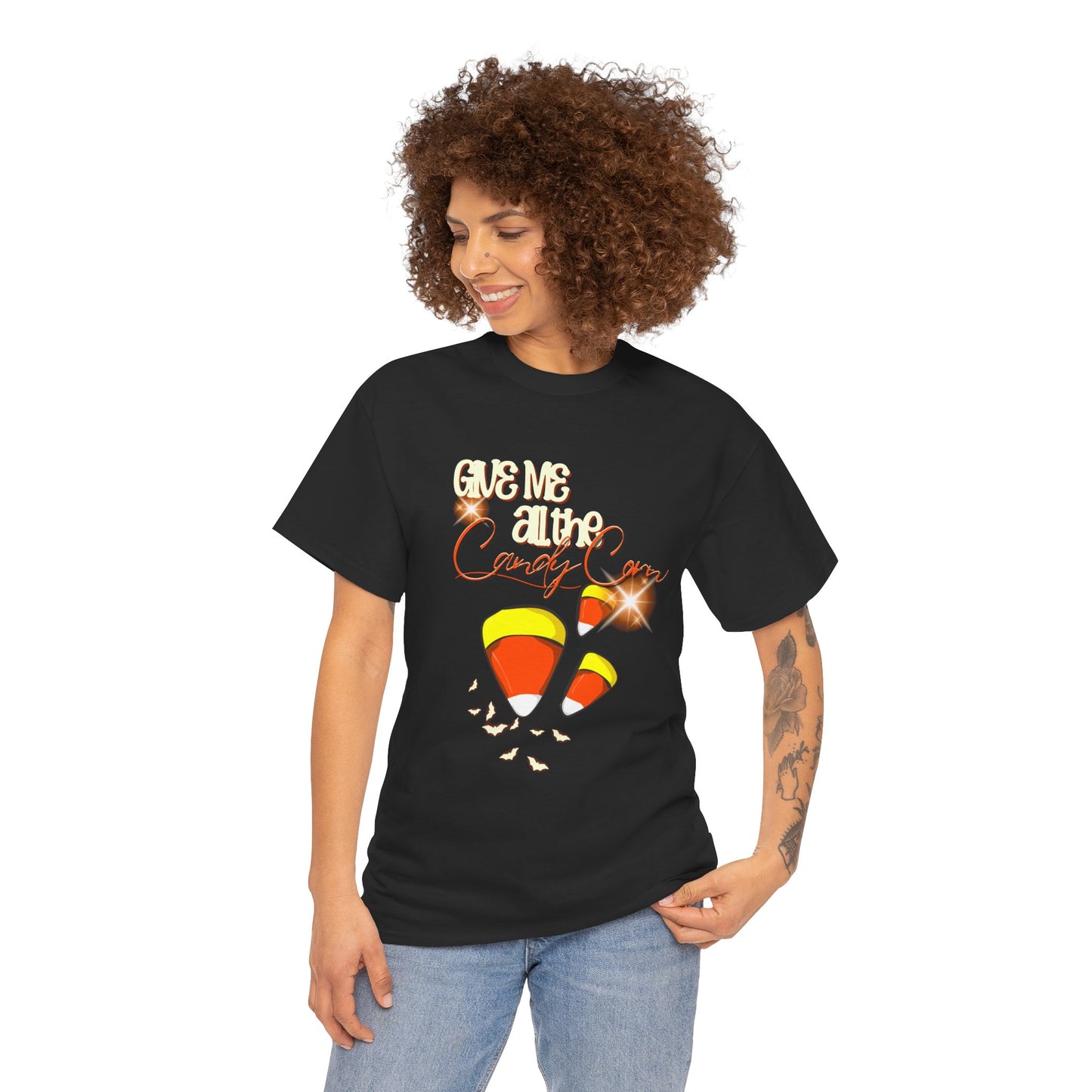 Candy Corn Unisex Tee, Fun Halloween T-Shirt, Autumn Apparel, Trick-or-Treat Shirt, Fall Festival Outfit, Spooky Season Clothing