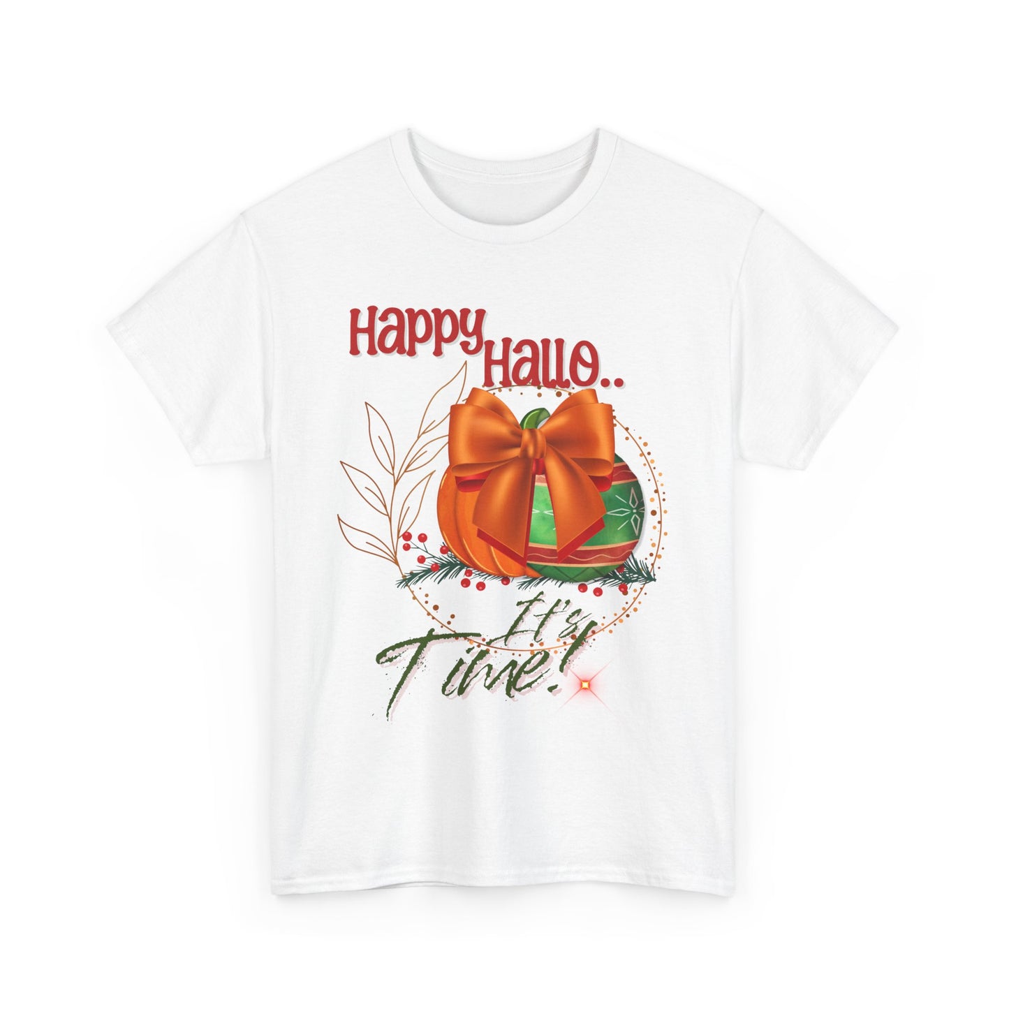 Happy Halloween Unisex Heavy Cotton Tee, Spooky Shirt, Fall Apparel, Halloween Celebration Tee, Holiday Gift, Cozy Casual Wear